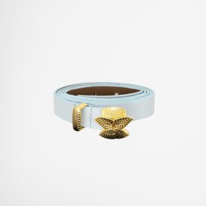 Blue Leather Belt