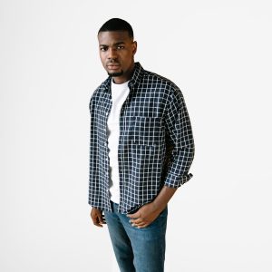 Checked Blue Shirt
