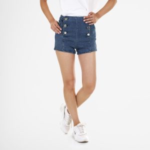 Fitted Button Shorts